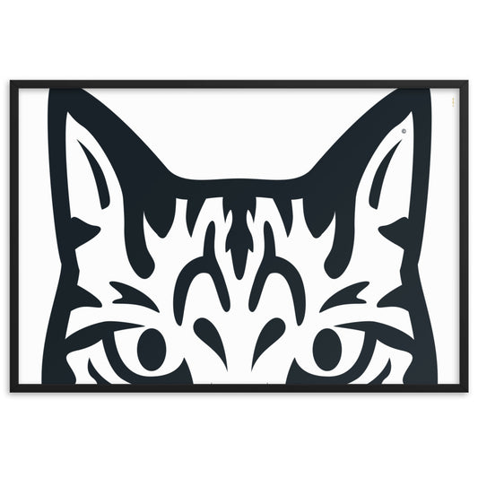 Pôster emoldurado Gato Tigrado - Tribal - i-animals