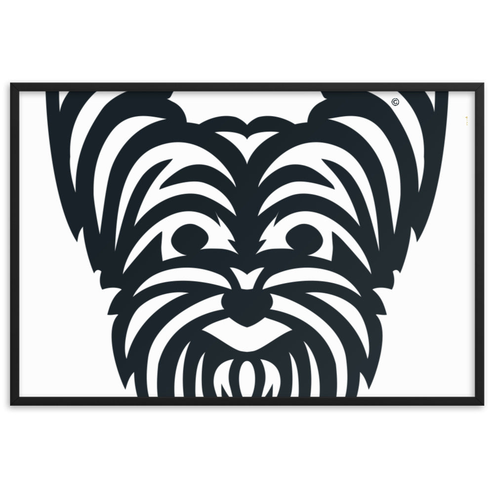 Pôster emoldurado Yorkshire - Tribal - i-animals