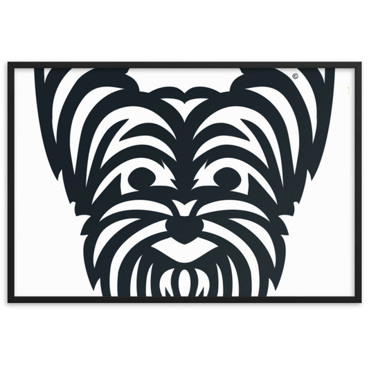 Pôster emoldurado Yorkshire - Tribal - i-animals