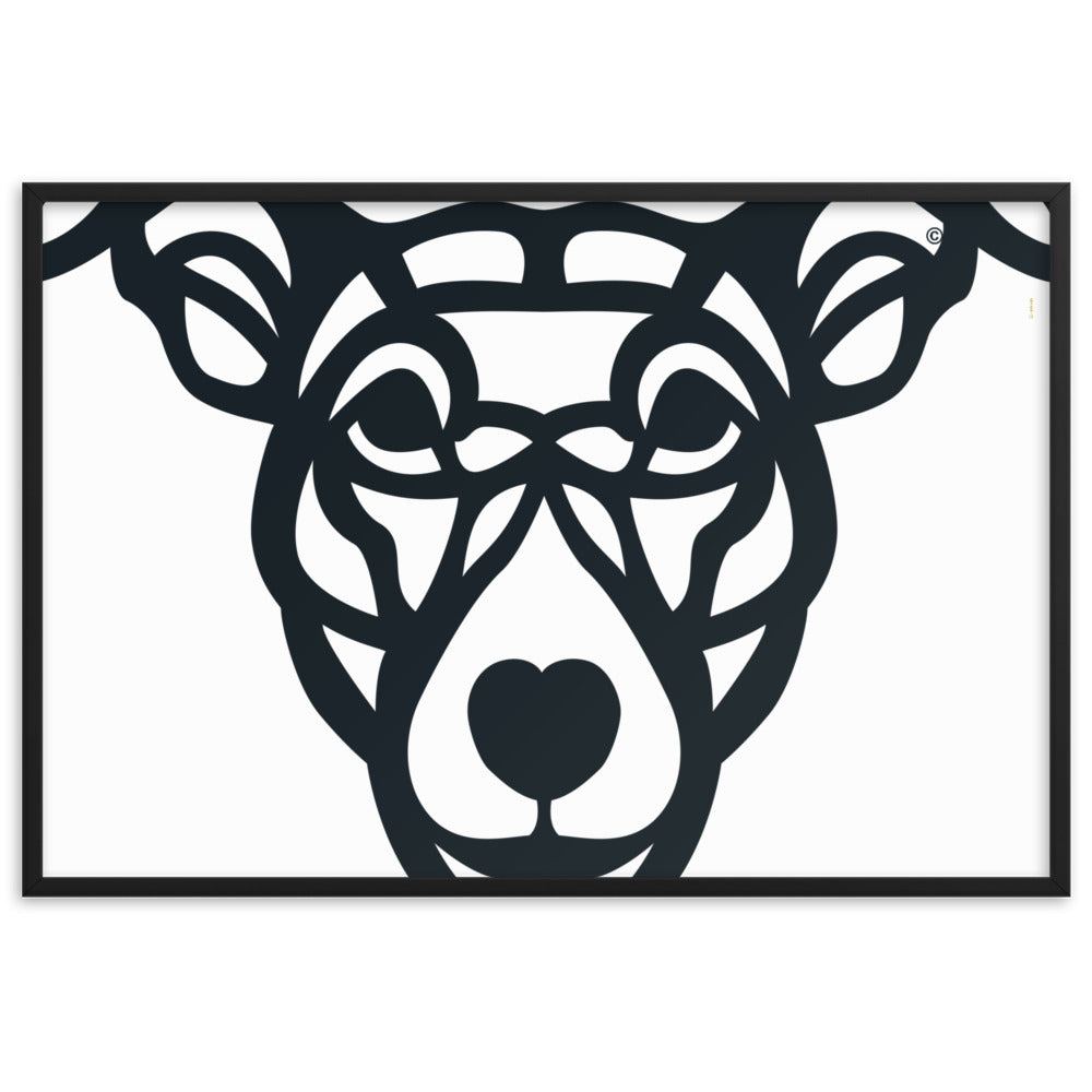 Poster emoldurado “Cão Vira-lata” - Tribal - i-animals