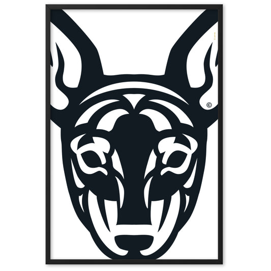 Pôster emoldurado Pincher - Tribal - i-animals