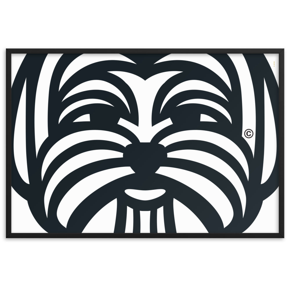 Poster emoldurado Maltês - Tribal - i-animals