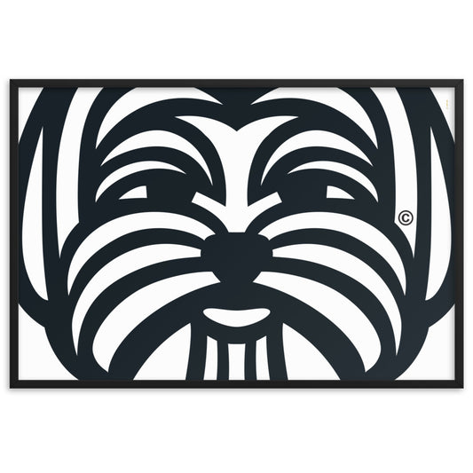 Poster emoldurado Maltês - Tribal - i-animals