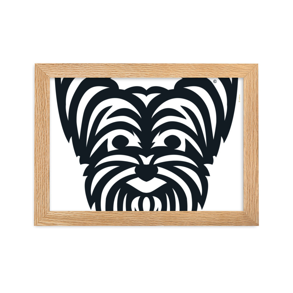 Pôster emoldurado Yorkshire - Tribal - i-animals