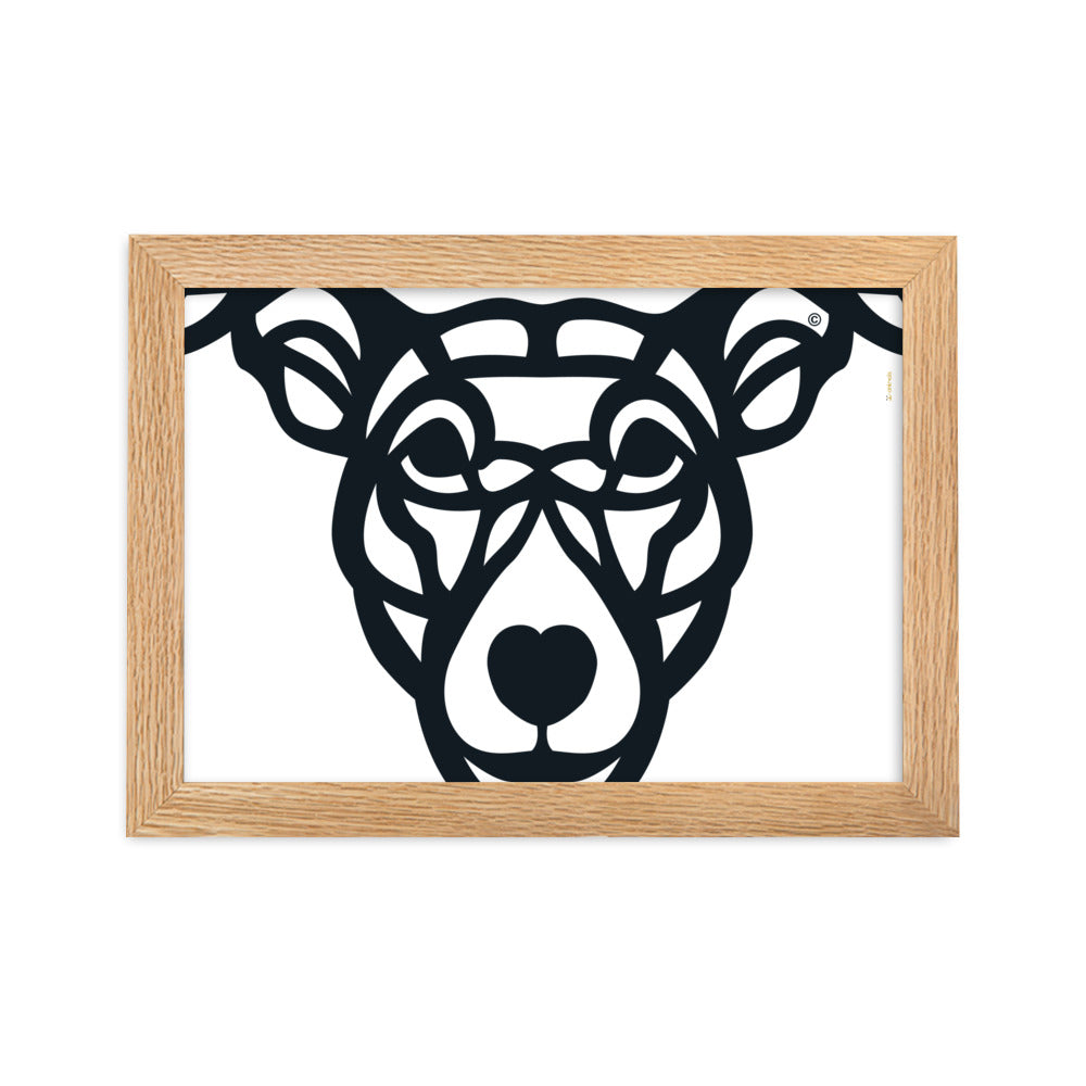 Poster emoldurado “Cão Vira-lata” - Tribal - i-animals