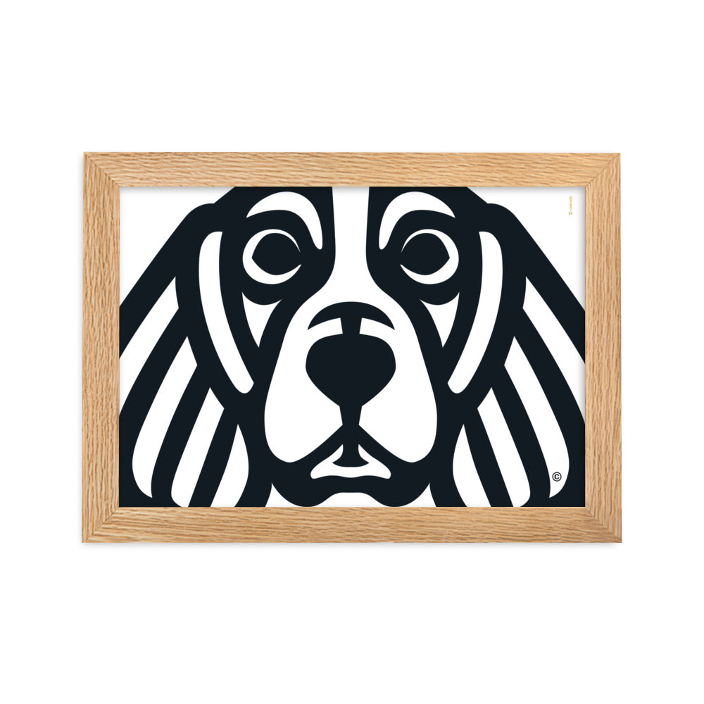 Pôster emoldurado Beagle - Tribal - i-animals