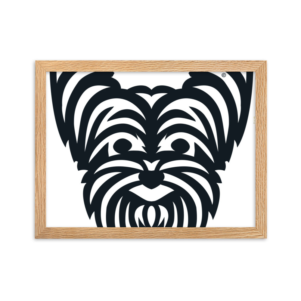 Pôster emoldurado Yorkshire - Tribal - i-animals