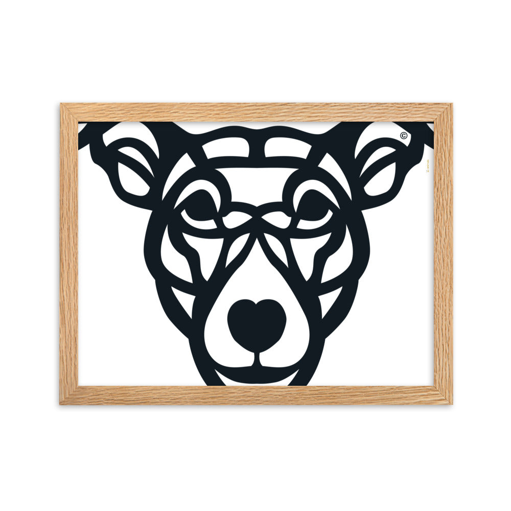 Poster emoldurado “Cão Vira-lata” - Tribal - i-animals