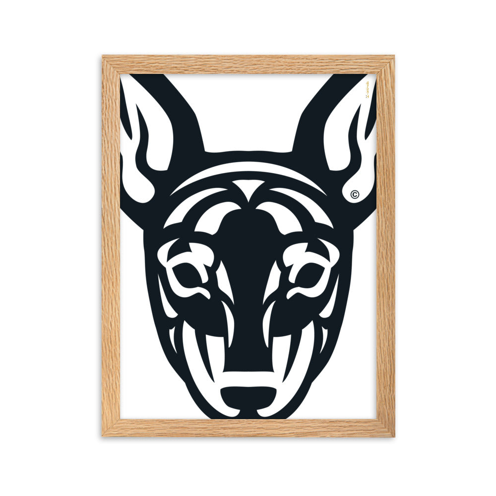 Pôster emoldurado Pincher - Tribal - i-animals