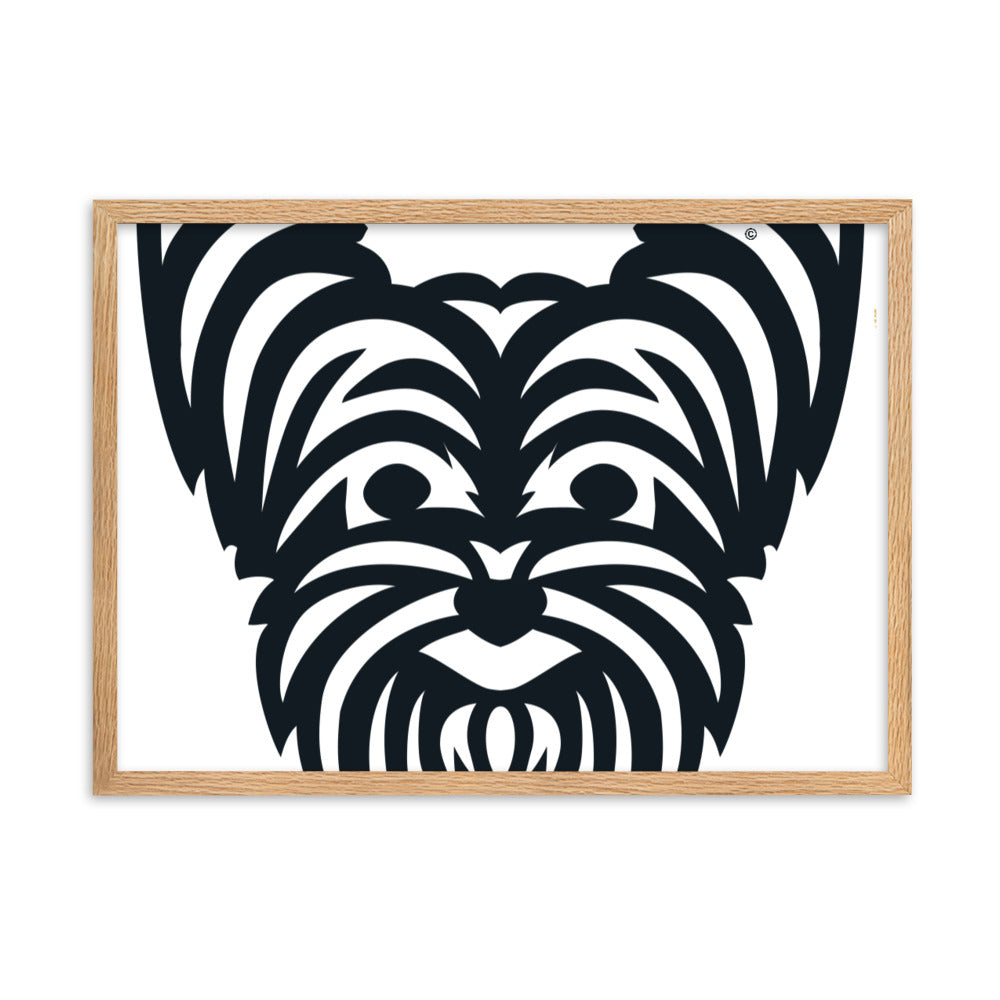 Pôster emoldurado Yorkshire - Tribal - i-animals