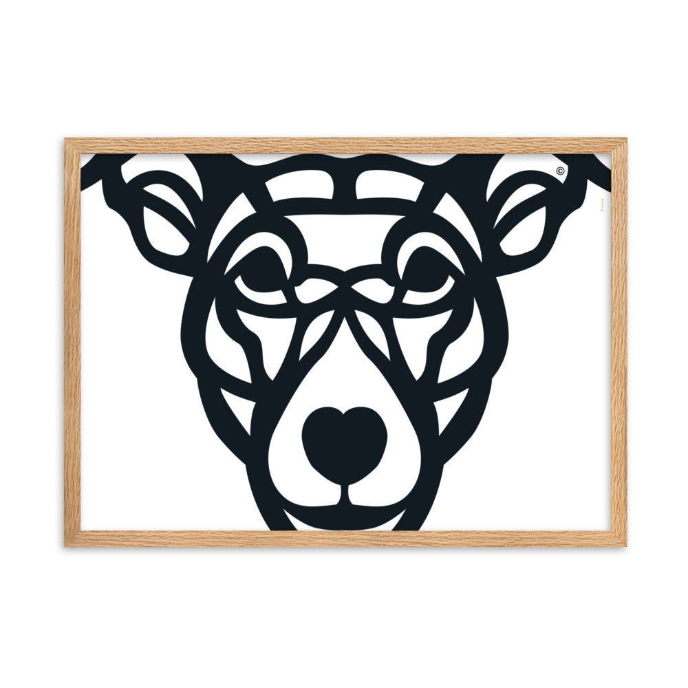 Poster emoldurado “Cão Vira-lata” - Tribal - i-animals