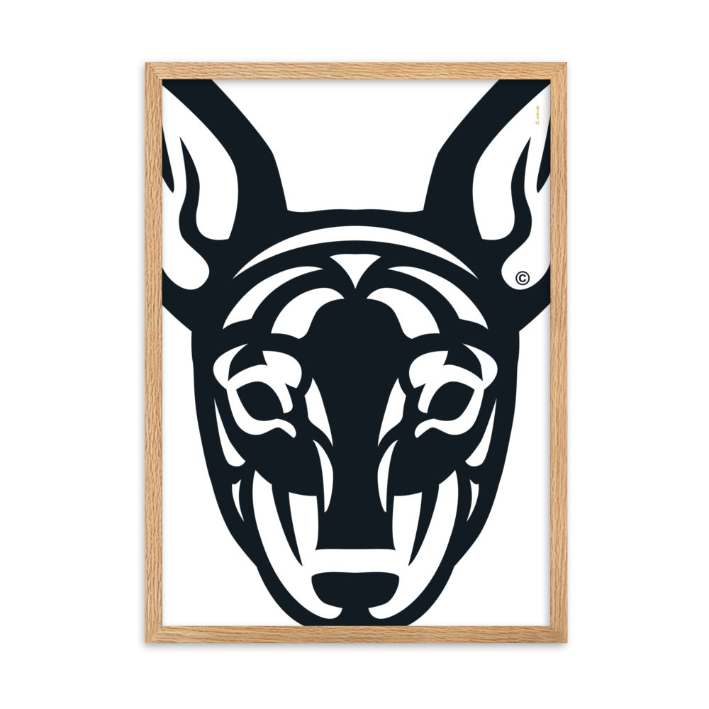 Pôster emoldurado Pincher - Tribal - i-animals