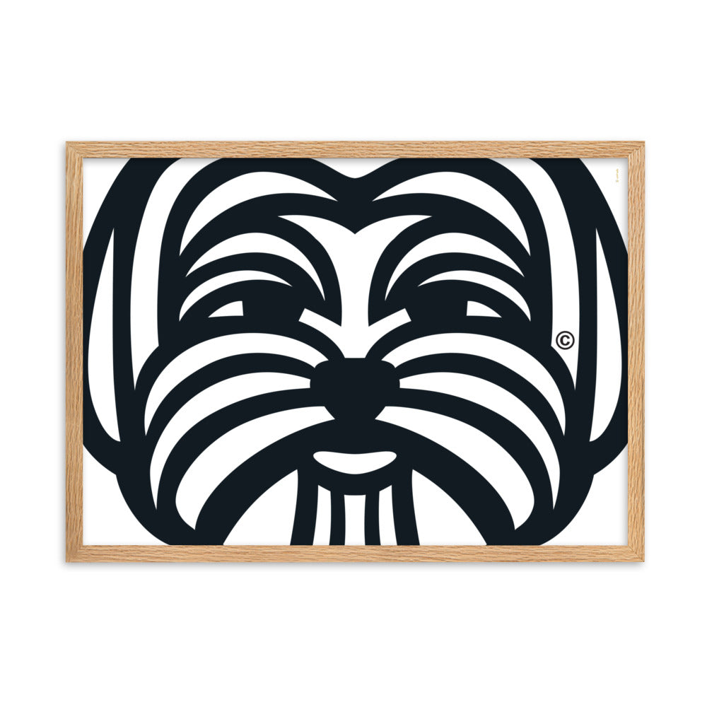 Poster emoldurado Maltês - Tribal - i-animals