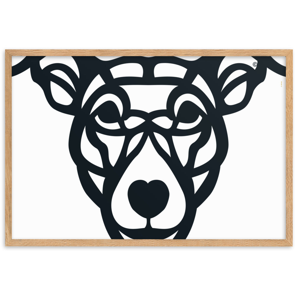 Poster emoldurado “Cão Vira-lata” - Tribal - i-animals