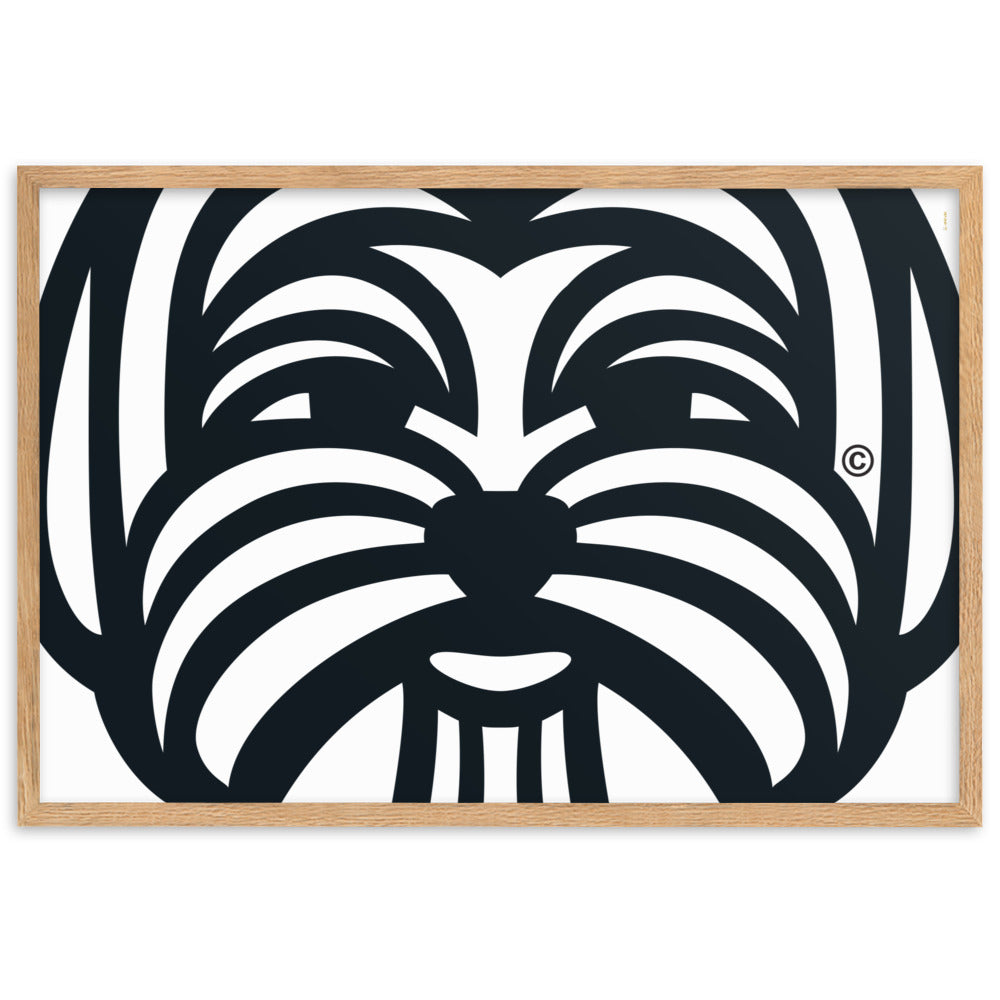 Poster emoldurado Maltês - Tribal - i-animals