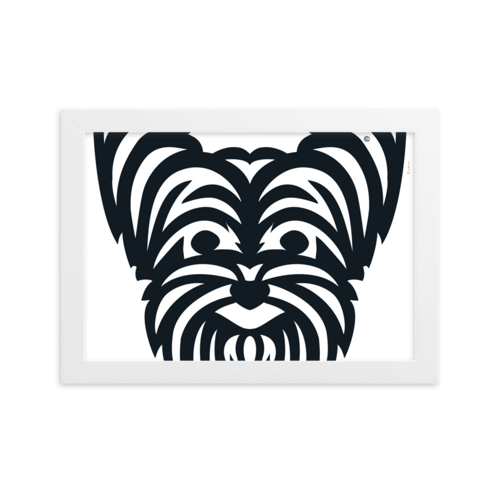 Pôster emoldurado Yorkshire - Tribal - i-animals