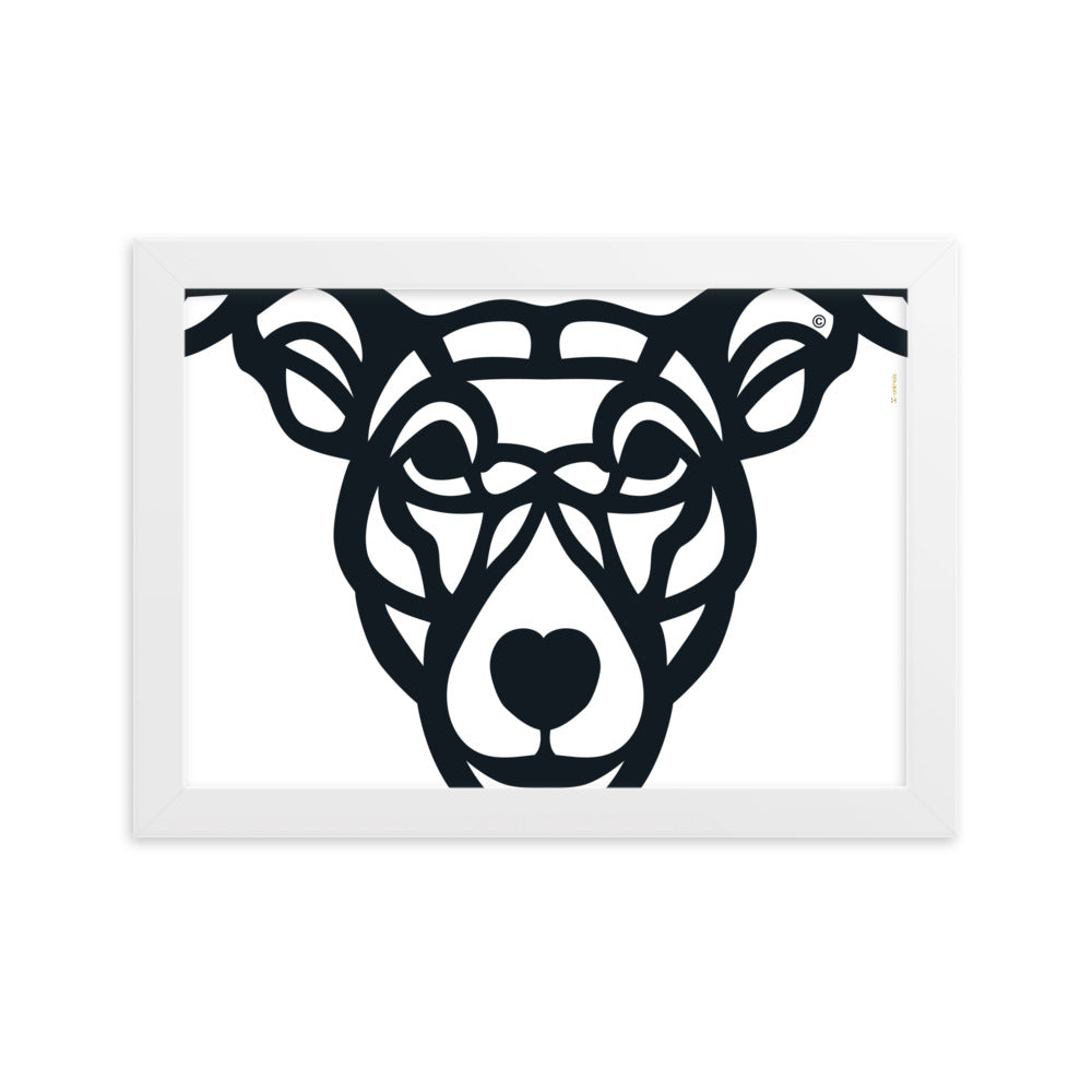 Poster emoldurado “Cão Vira-lata” - Tribal - i-animals