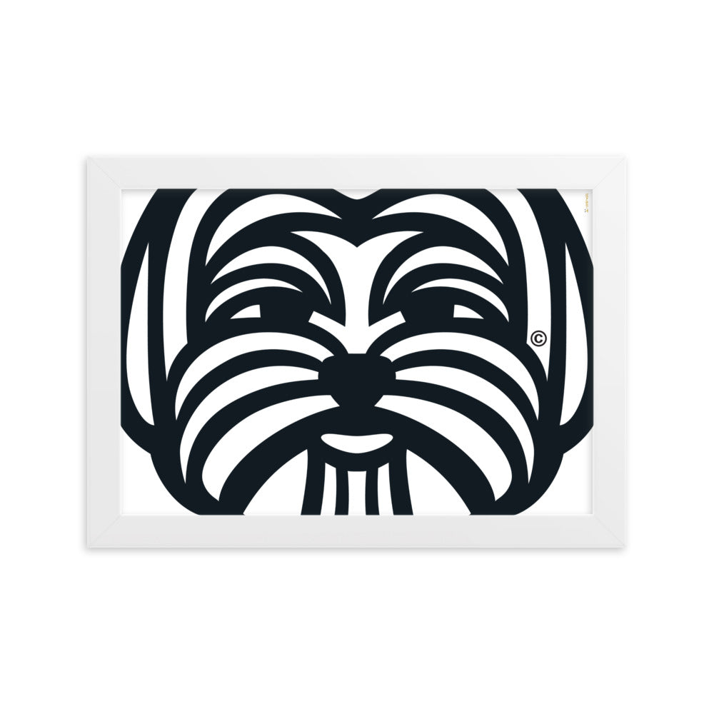 Poster emoldurado Maltês - Tribal - i-animals