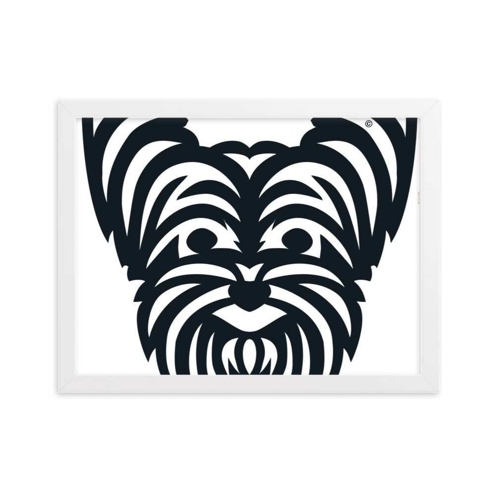 Pôster emoldurado Yorkshire - Tribal - i-animals