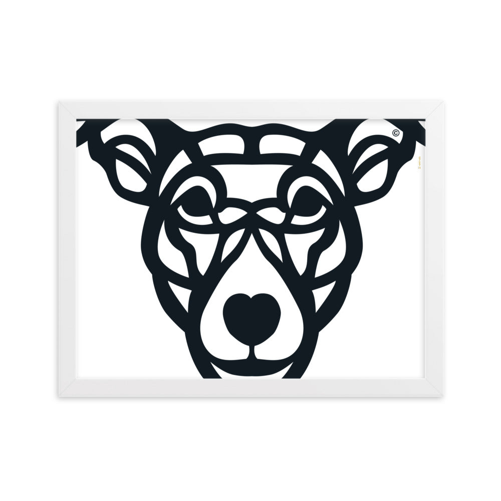 Poster emoldurado “Cão Vira-lata” - Tribal - i-animals