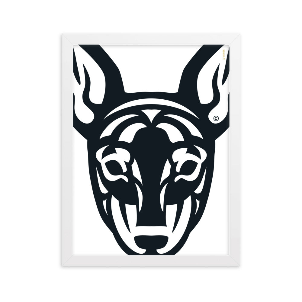 Pôster emoldurado Pincher - Tribal - i-animals