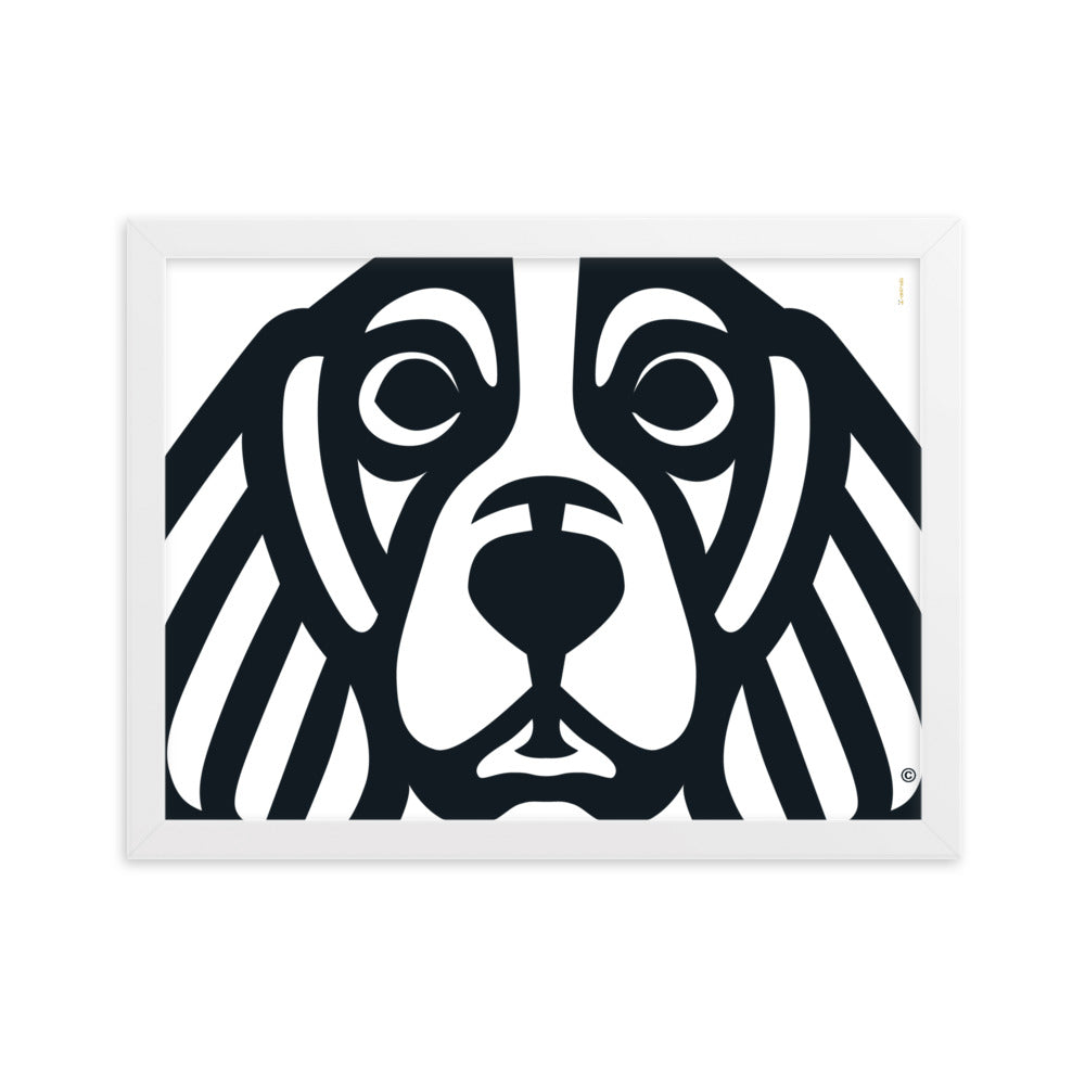 Pôster emoldurado Beagle - Tribal - i-animals