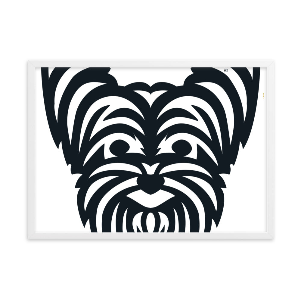 Pôster emoldurado Yorkshire - Tribal - i-animals