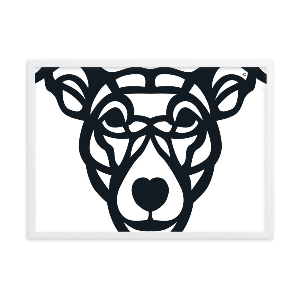 Poster emoldurado “Cão Vira-lata” - Tribal - i-animals