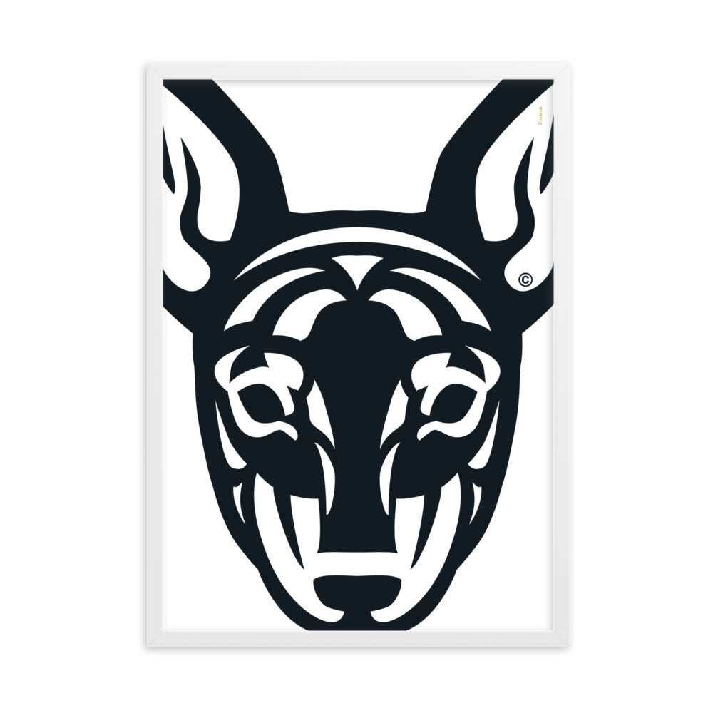 Pôster emoldurado Pincher - Tribal - i-animals