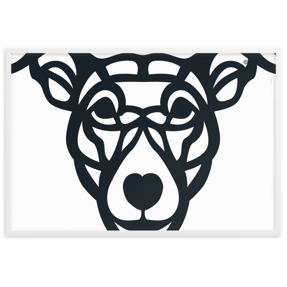 Poster emoldurado “Cão Vira-lata” - Tribal - i-animals