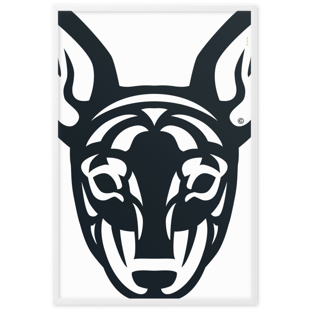 Pôster emoldurado Pincher - Tribal - i-animals