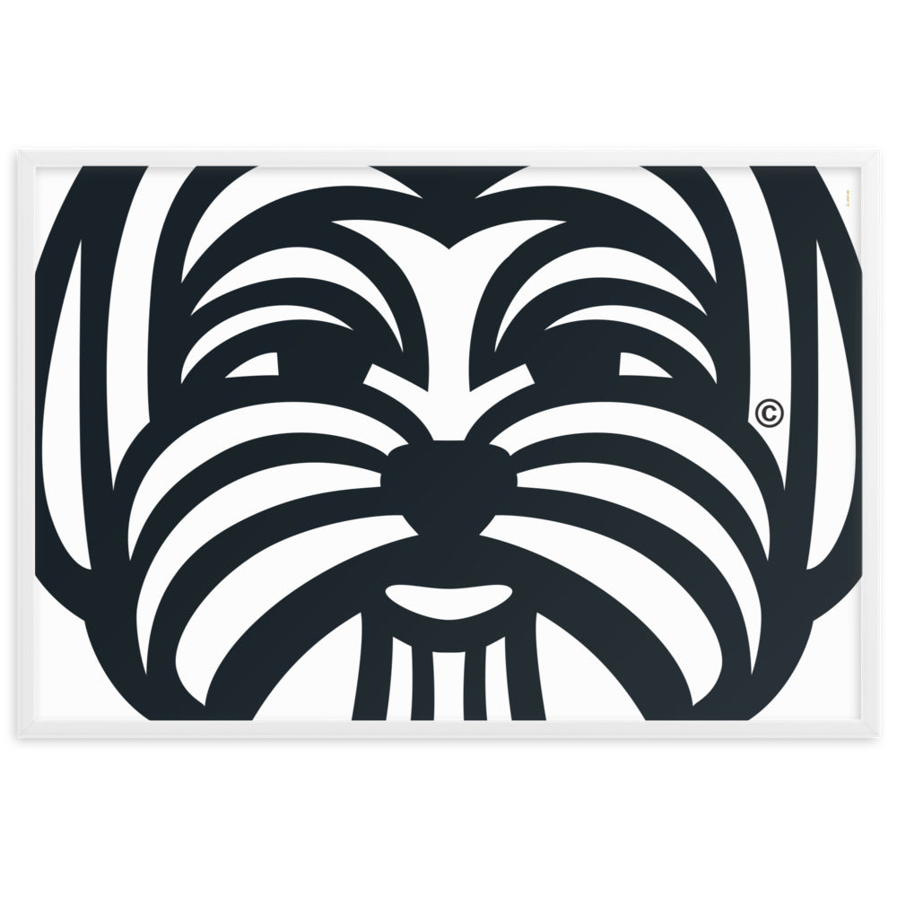 Poster emoldurado Maltês - Tribal - i-animals