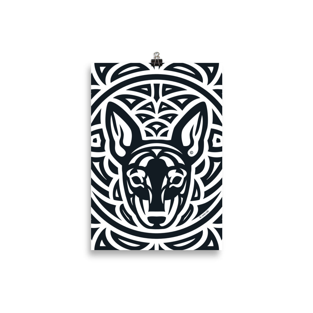 Pôster Pinscher - Tribal - i-animals