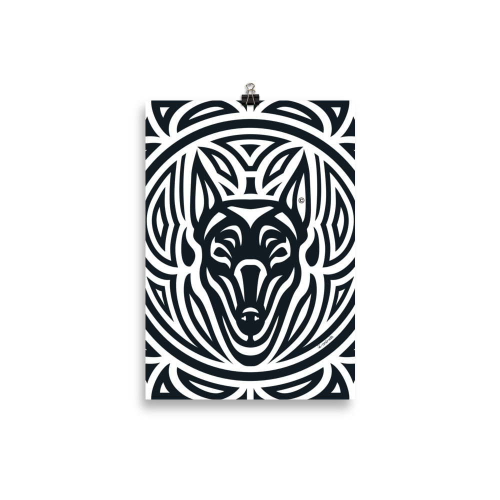 Pôster Doberman - Tribal - i-animals