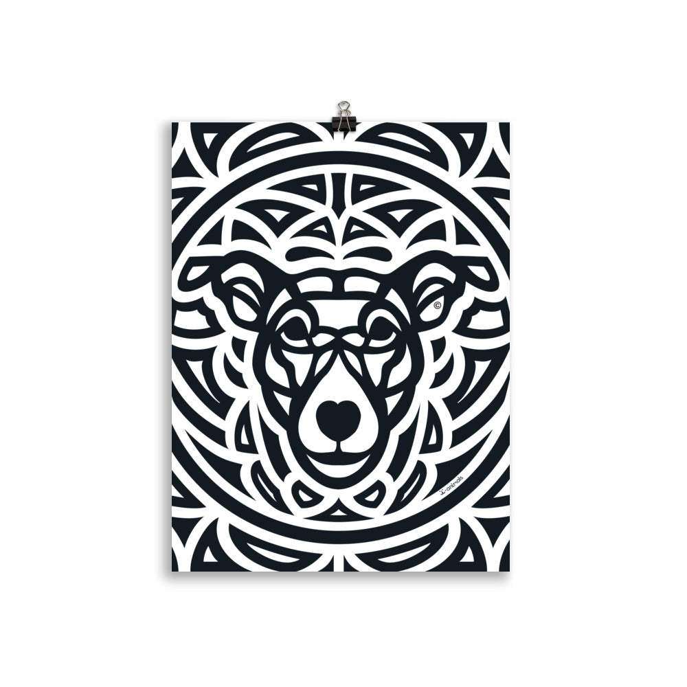 Pôster “cão Vira-lata” - Tribal - i-animals