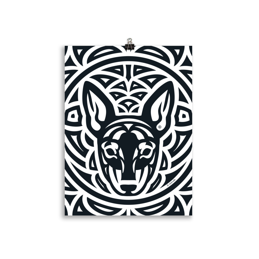 Pôster Pinscher - Tribal - i-animals