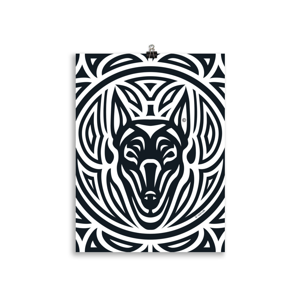 Pôster Doberman - Tribal - i-animals