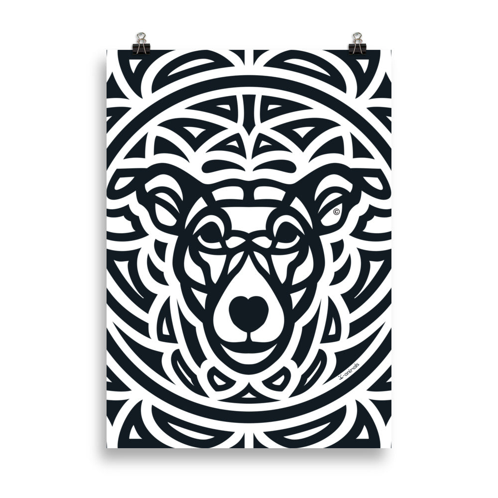 Pôster “cão Vira-lata” - Tribal - i-animals