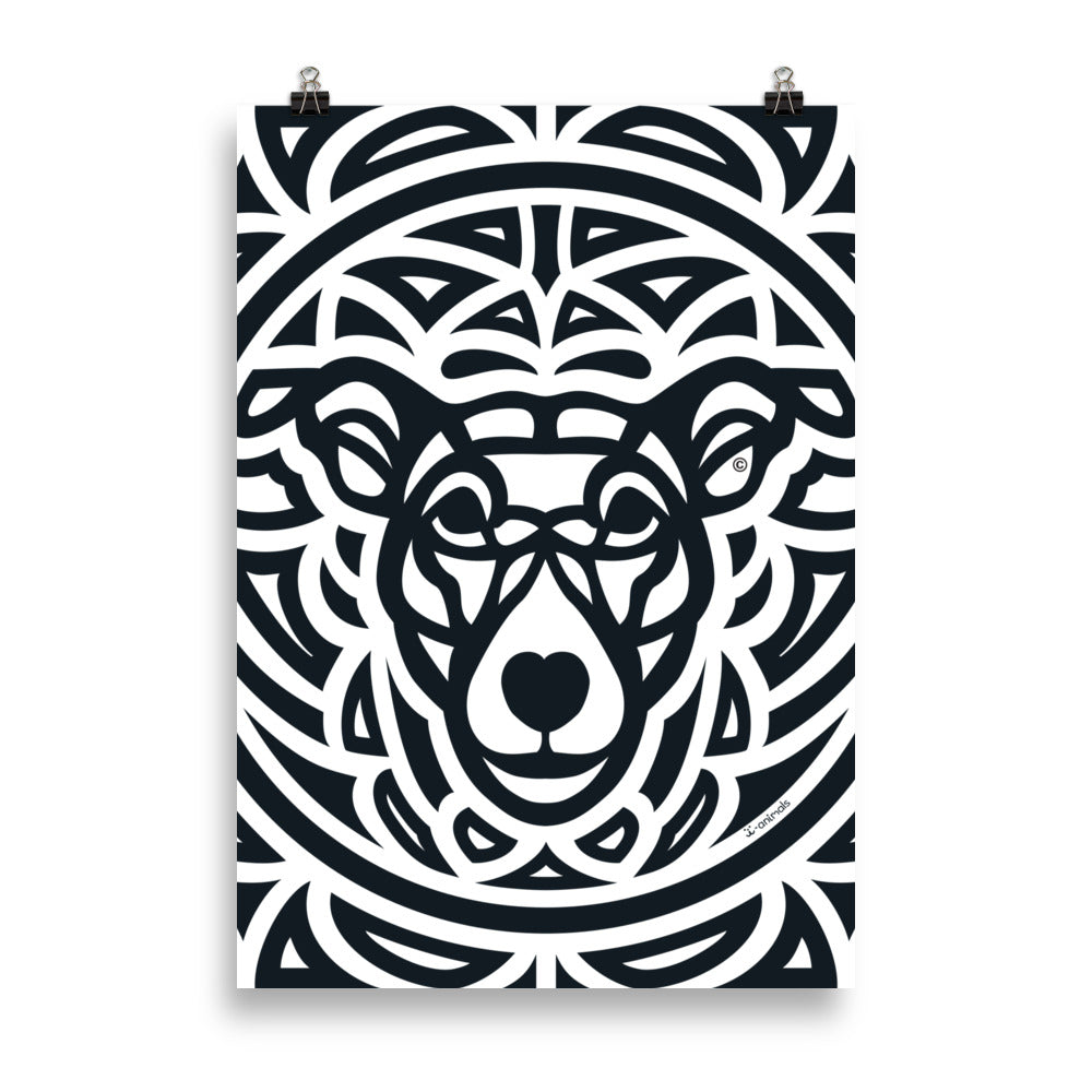 Pôster “cão Vira-lata” - Tribal - i-animals