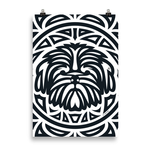 Pôster Shih Tzu - Tribal - i-animals