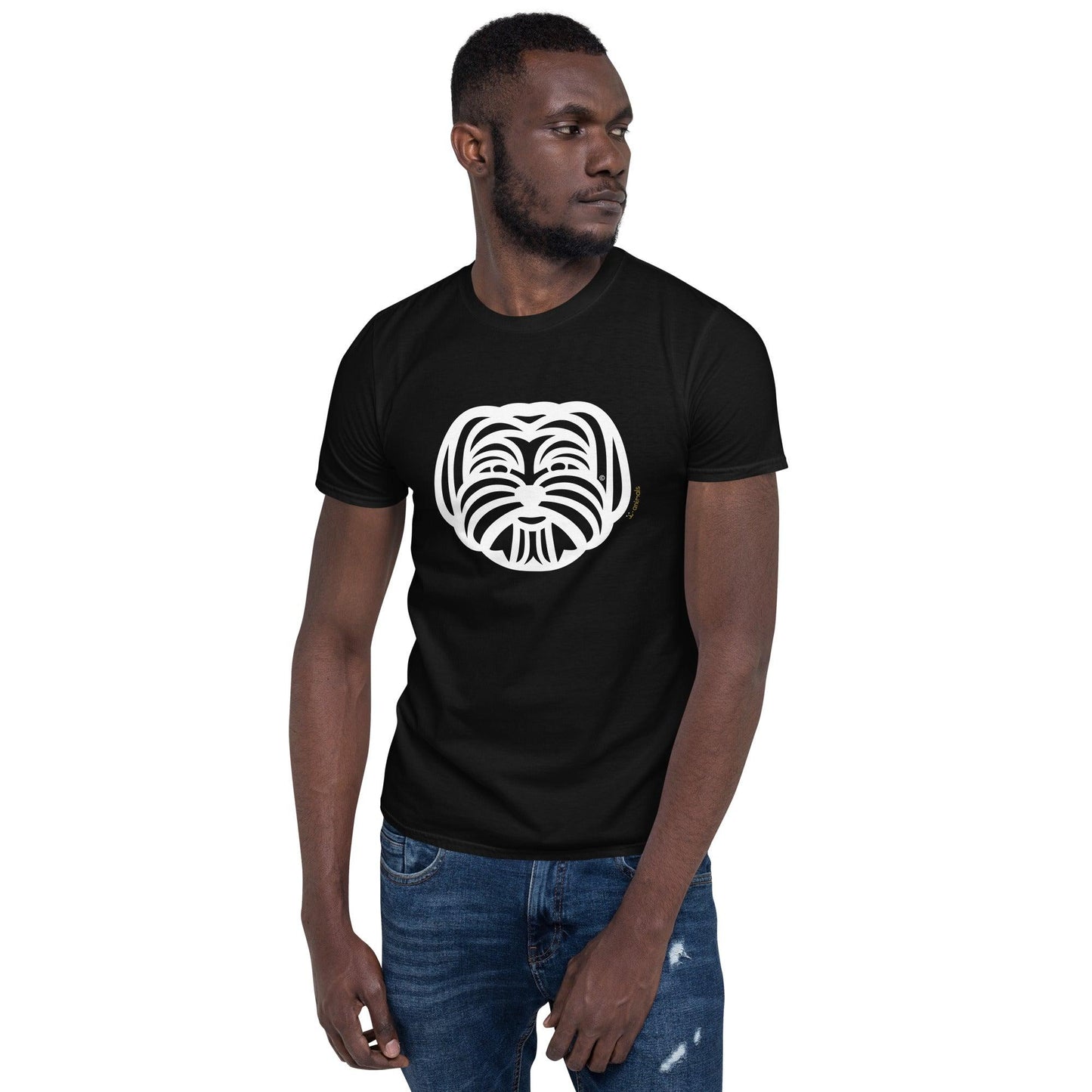Camiseta unissex de manga curta - Maltês - Tribal - i-animals
