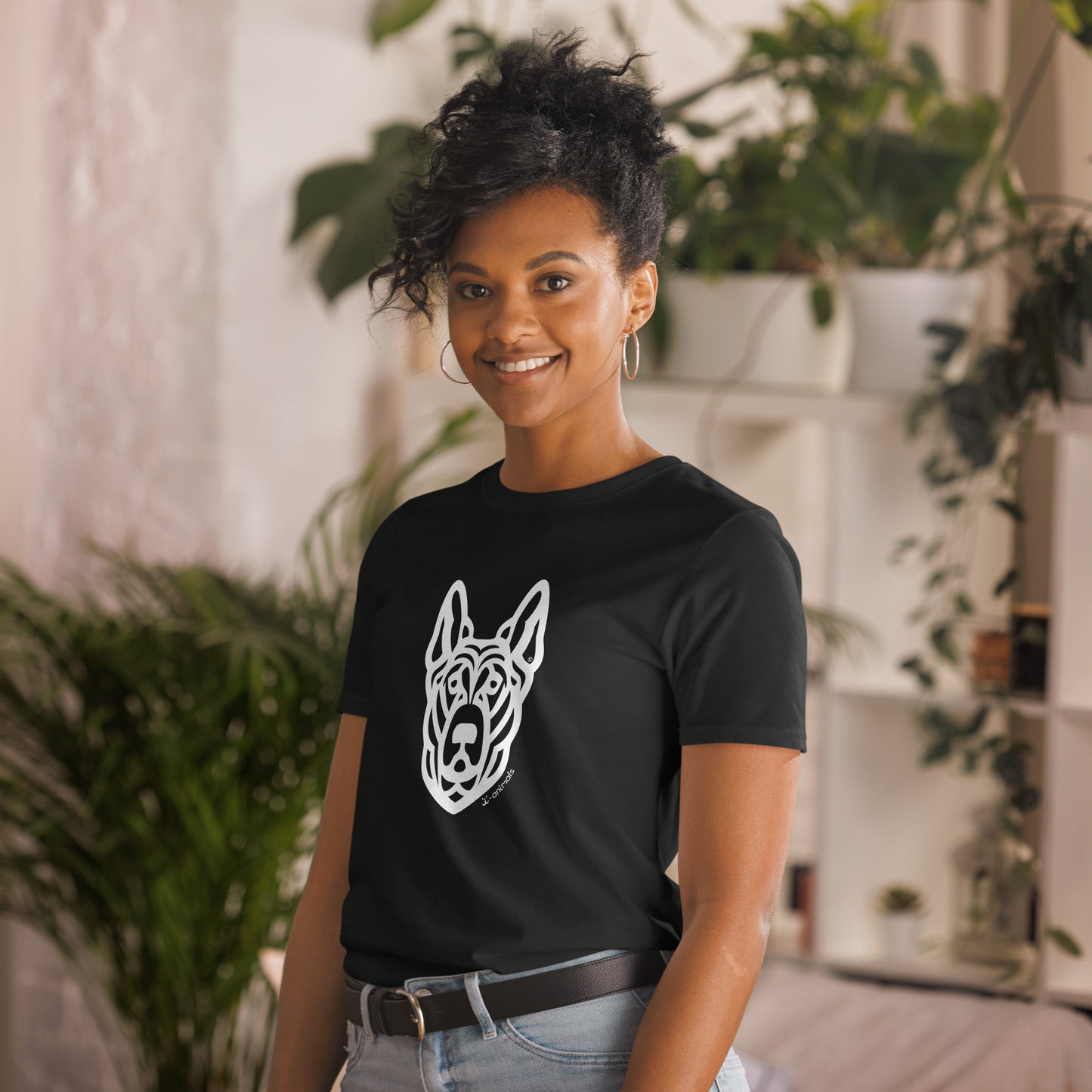 Unisex Basic Softstyle T-Shirt - German Shepherd - Tribal