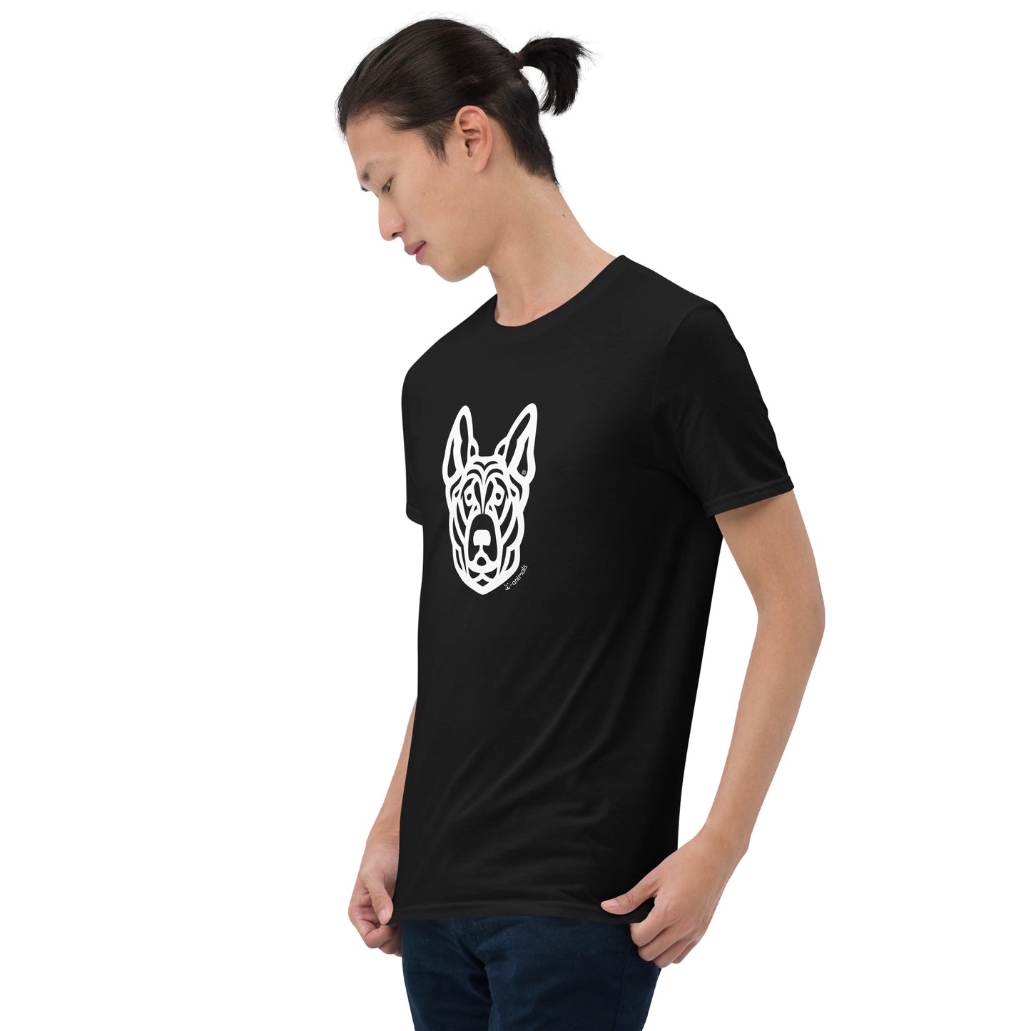 Unisex Basic Softstyle T-Shirt - German Shepherd - Tribal