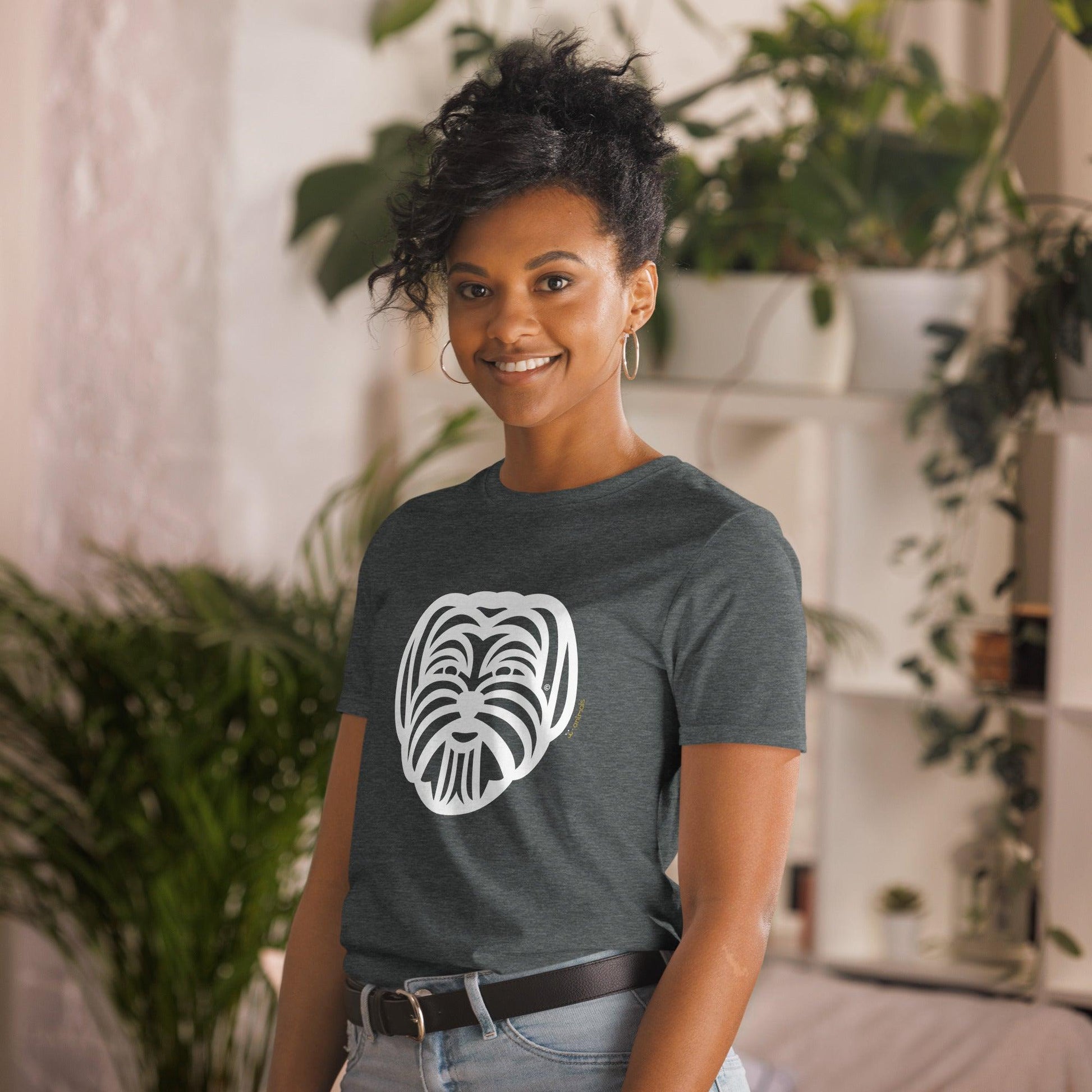 Camiseta unissex de manga curta - Maltês - Tribal - i-animals