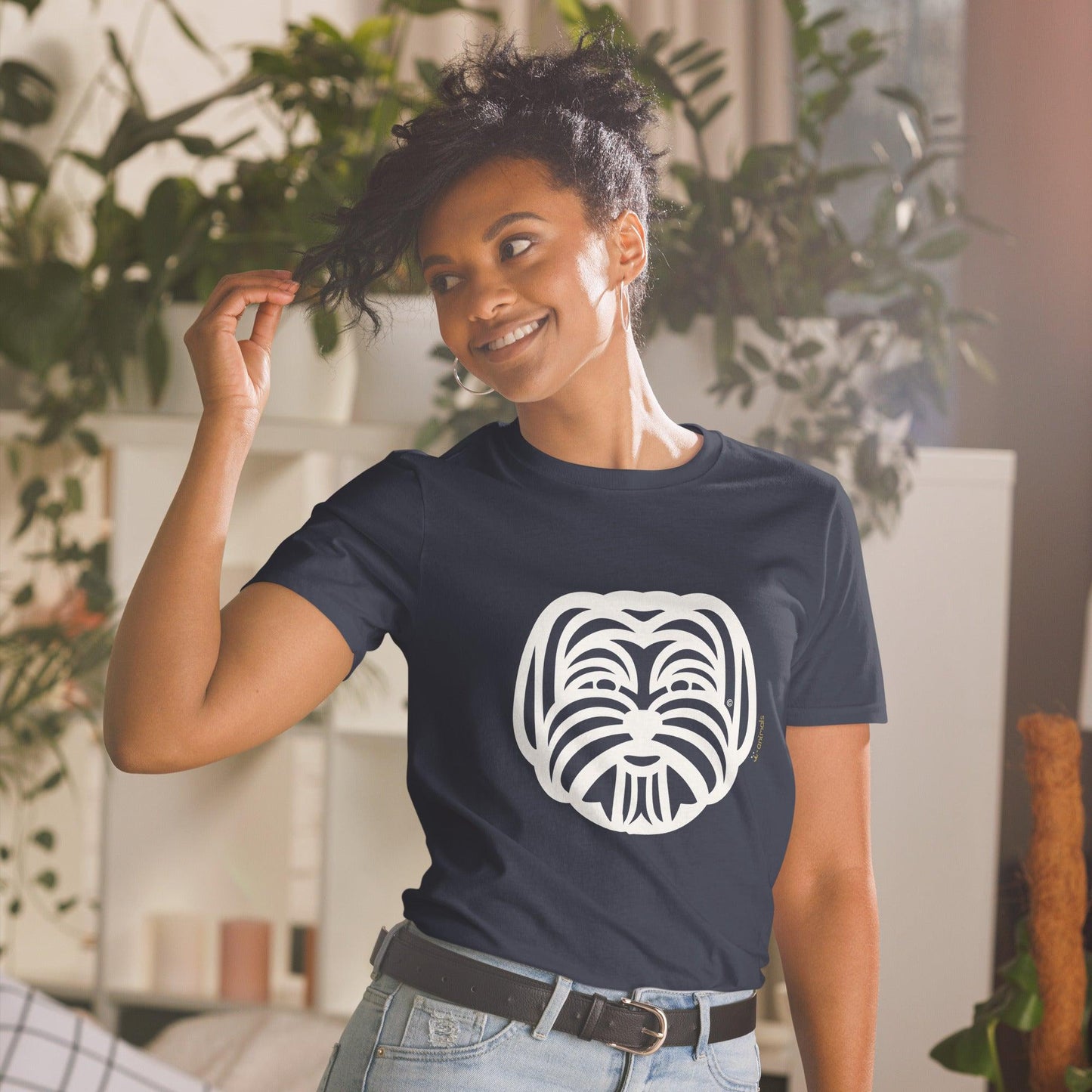 Camiseta unissex de manga curta - Maltês - Tribal - i-animals