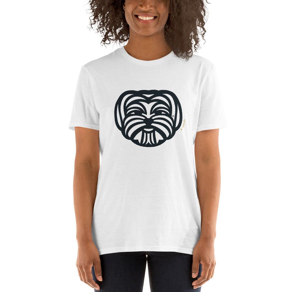 Camiseta unissex de manga curta - Maltês - Tribal - Cores Claras - i-animals