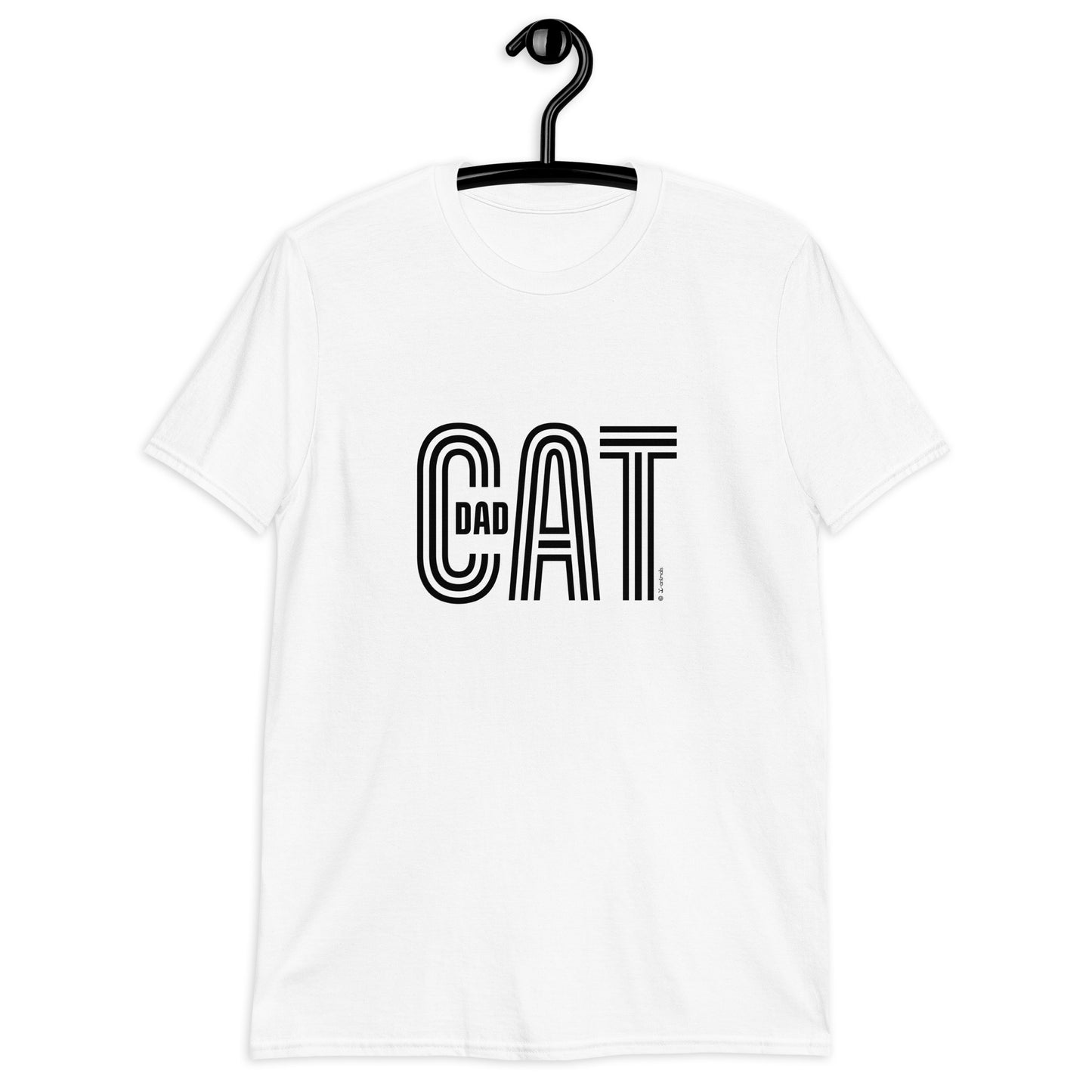 Short-Sleeve Unisex T-Shirt - Cat Dad - Light Colors