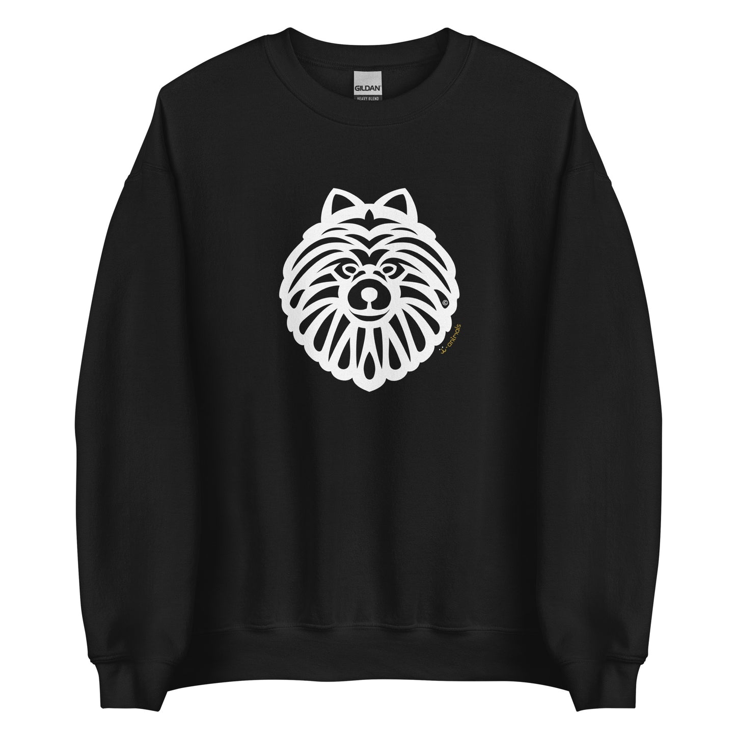 Moletom unissex - Spitz Alemão - Tribal - i-animals