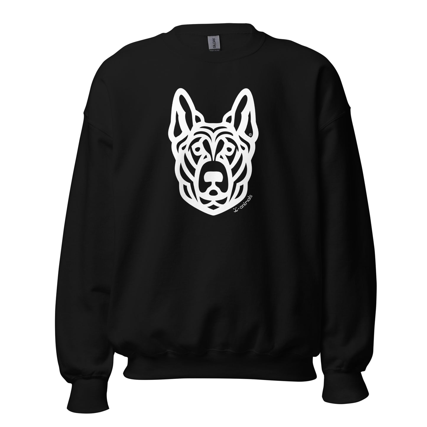 Unisex Crew Neck Sweatshirt - German Shepherd - Tribal