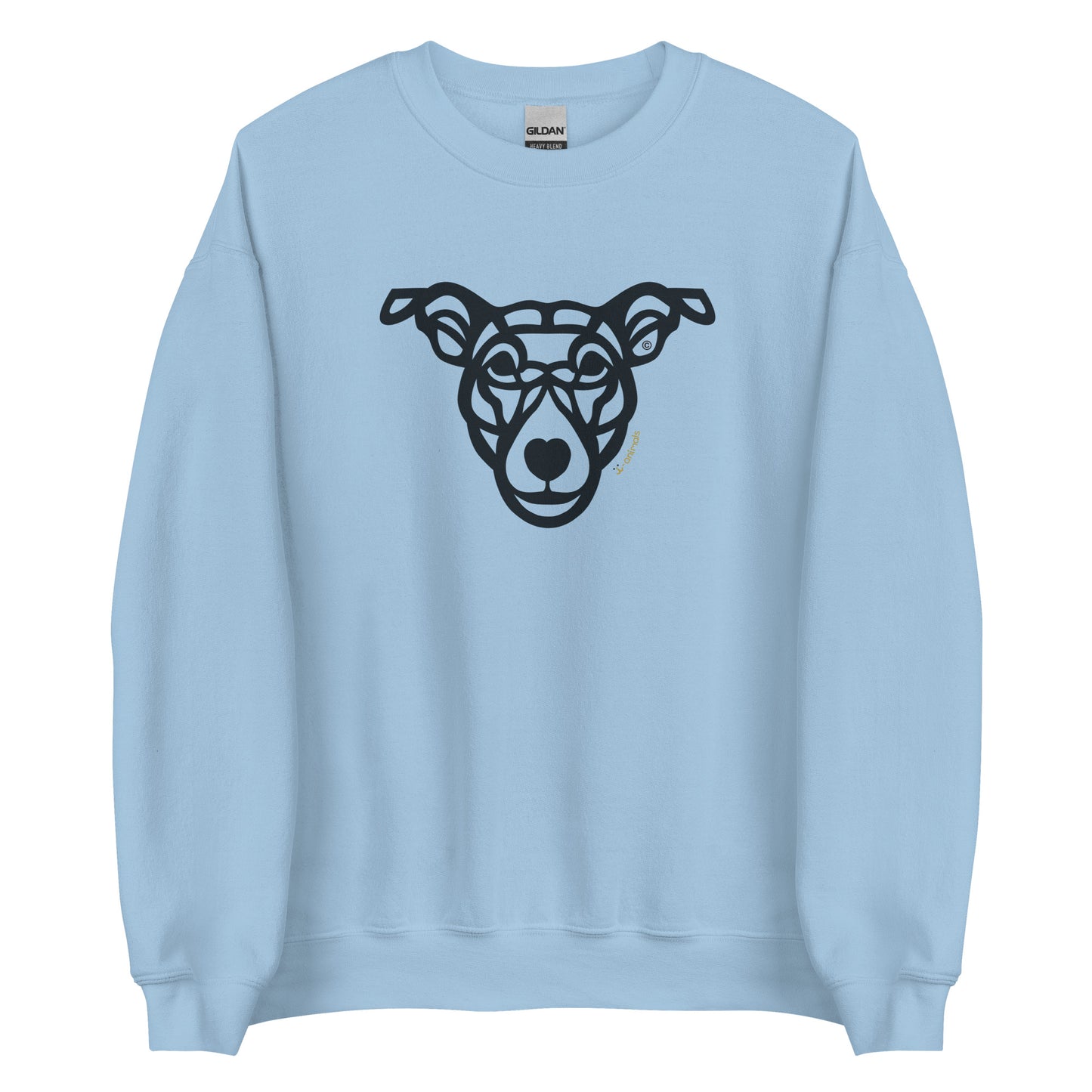 Moletom unissex - “Cão Vira-lata” - Tribal - Cores Claras - i-animals